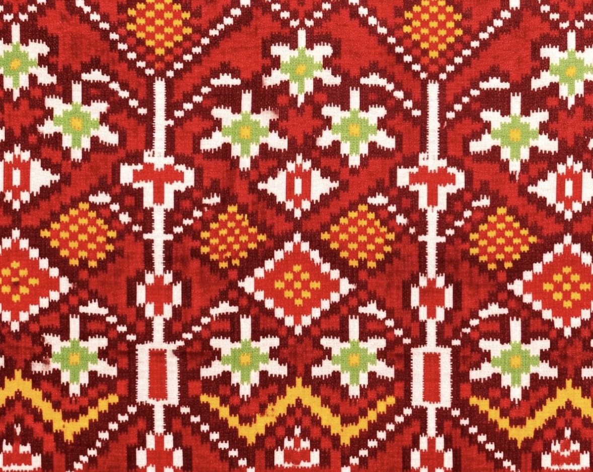 Saaj Crimson & Gold saree